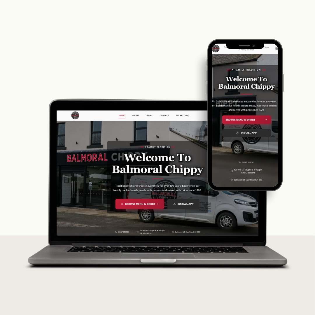 Balmoral Chippy – Responsive layout